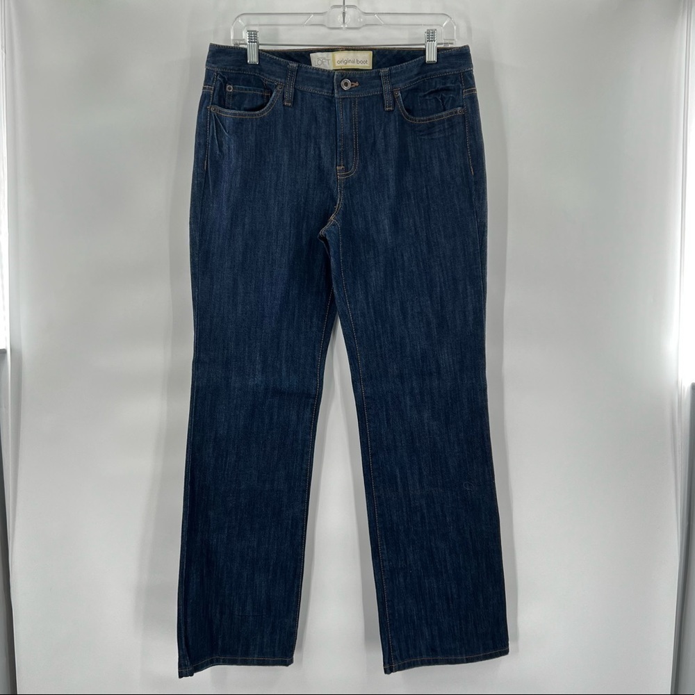 Loft original boot blue jeans size 8